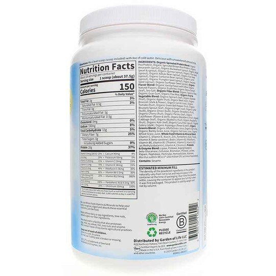 Raw Organic Meal Shake & Meal Replacement, GOL